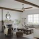 Gaze 60 inch Polished Chrome with Whitewashed Grey/Cherry Blades Ceiling Fan, Progress LED